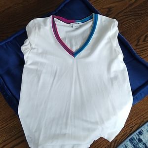 Lacoste women's short sleeved v neck